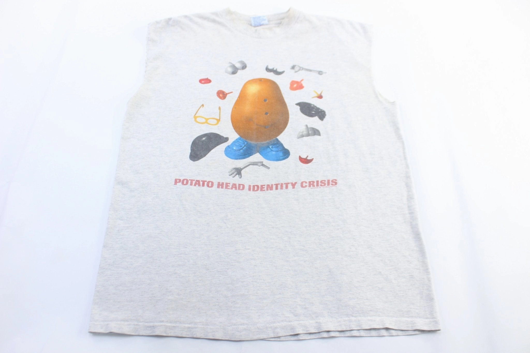 Maximum Performance High Durability Weave 90's Toy Story Potato Head Identity Crisis Tank Top