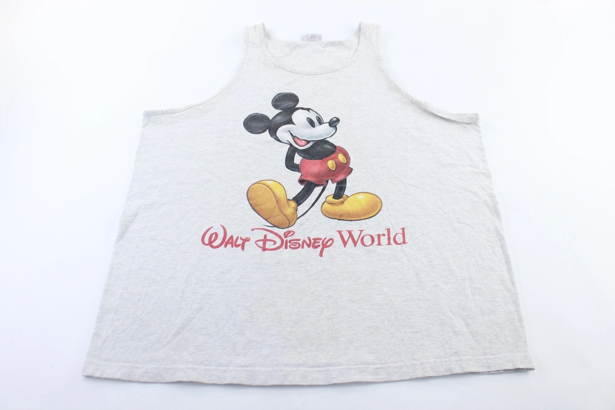 90's Walt Disney World Mickey Mouse Tank Top Reinforced Shoulder Panels