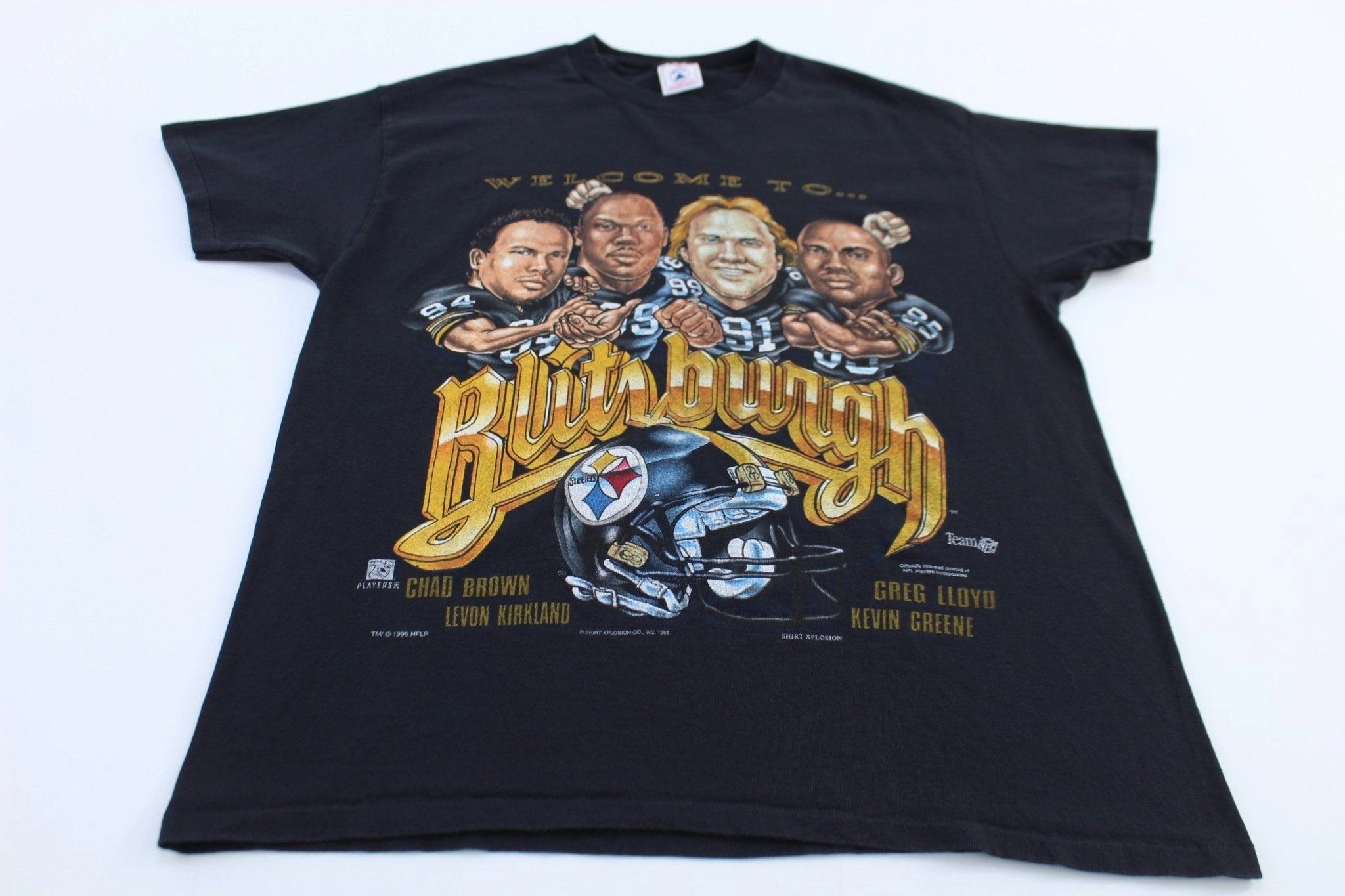 Essential layering piece 90's Welcome To Bliztburgh Pittsburgh Steelers Football T-shirt