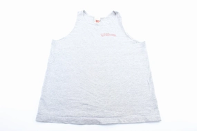 On The Go 90's Wilson Logo Grey Tank Top