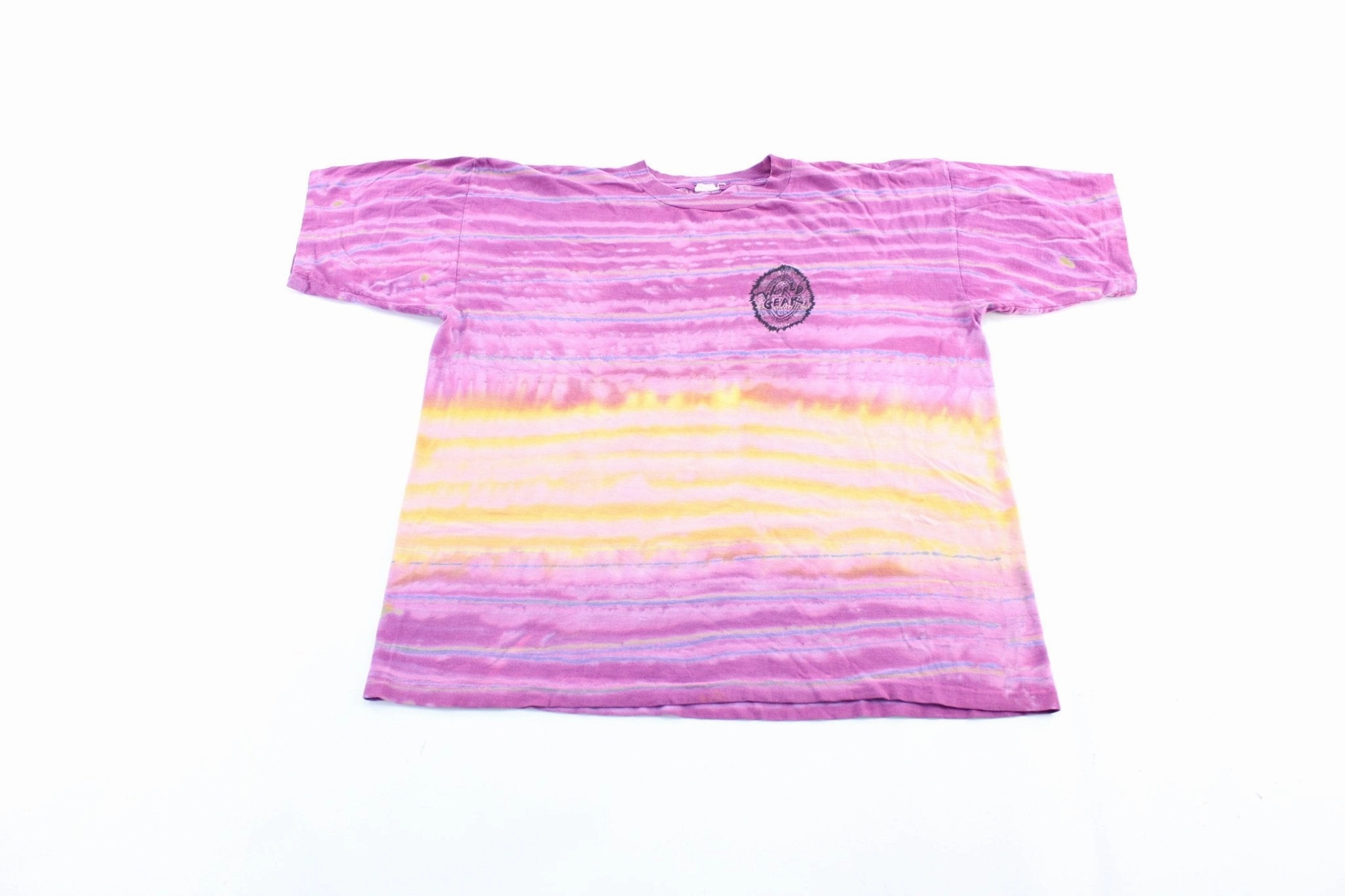 Outdoor Smart Comfortable Layers 90's World Gear Tie-Dye T-Shirt
