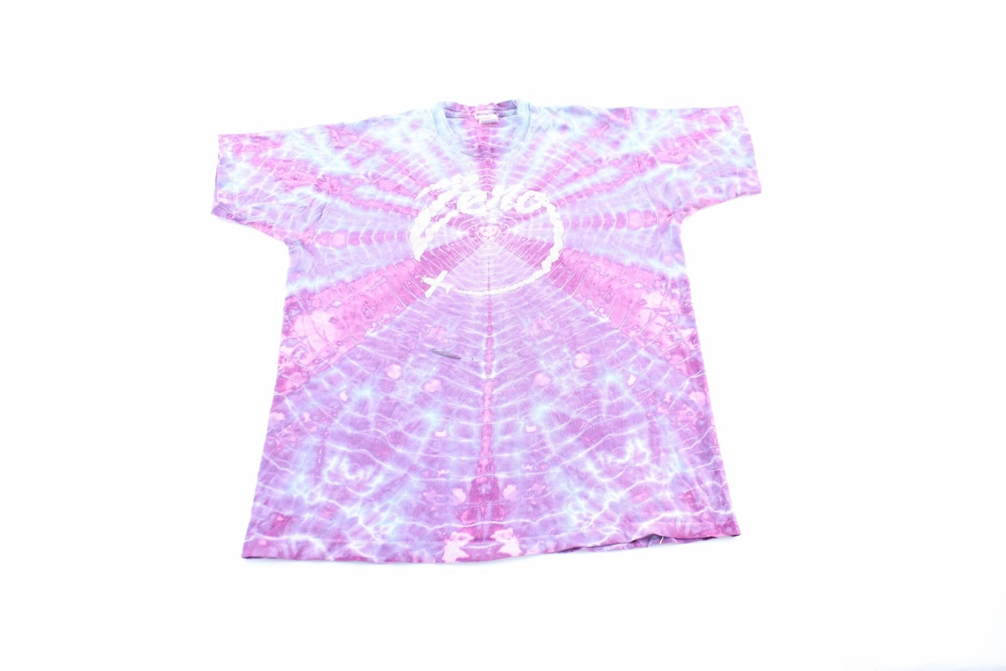 90's Zero Airplane Tie Dye T-shirt Airflow Ventilation