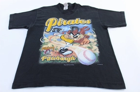 Travel Essential 1997 Pittsburgh Pirates Baseball Tasmanian Devil Graphic T-Shirt