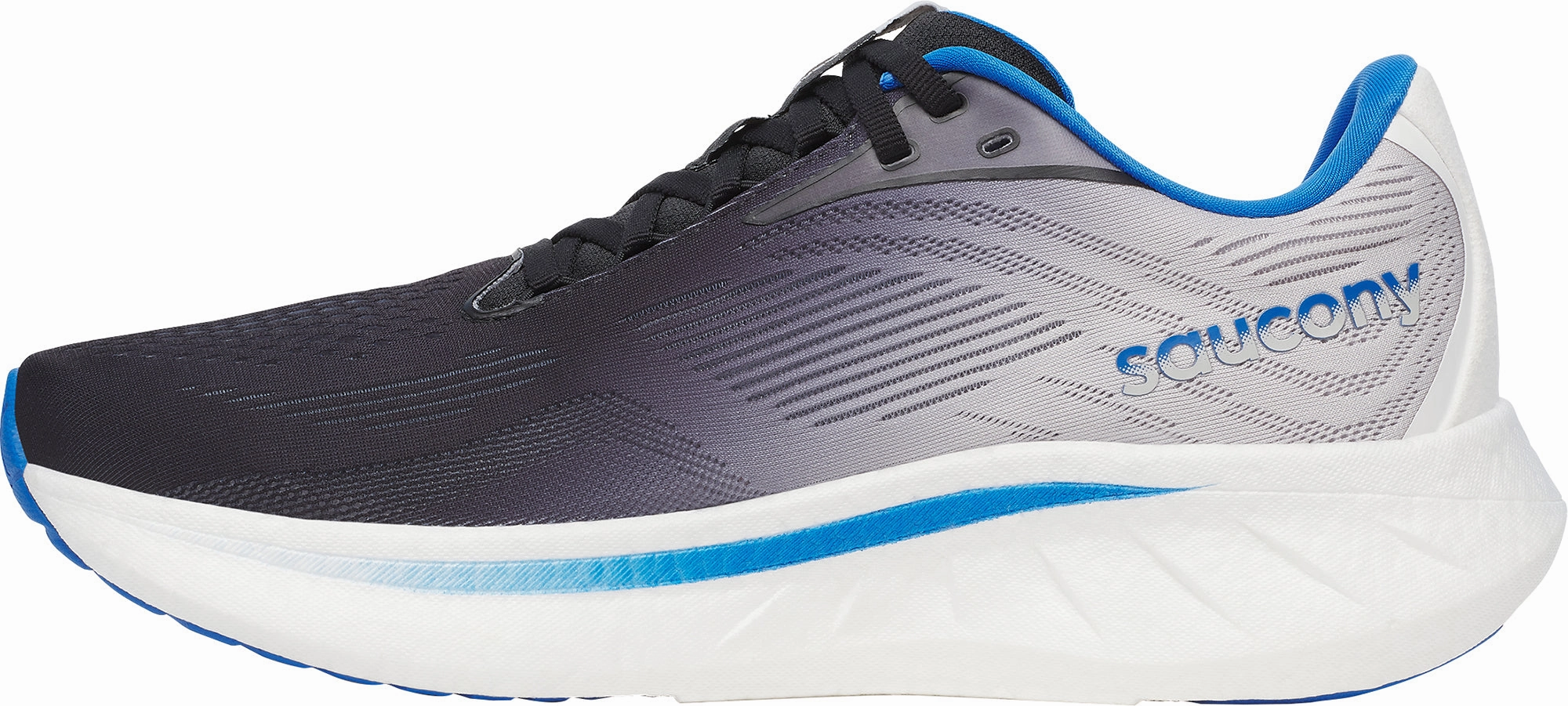 Saucony Ride 18 Mens Running Shoes - Black Speed work trendy shoe style