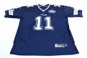 Contrast Binding Reebok Embroidered Dallas Cowboys Roy Williams Football Jersey