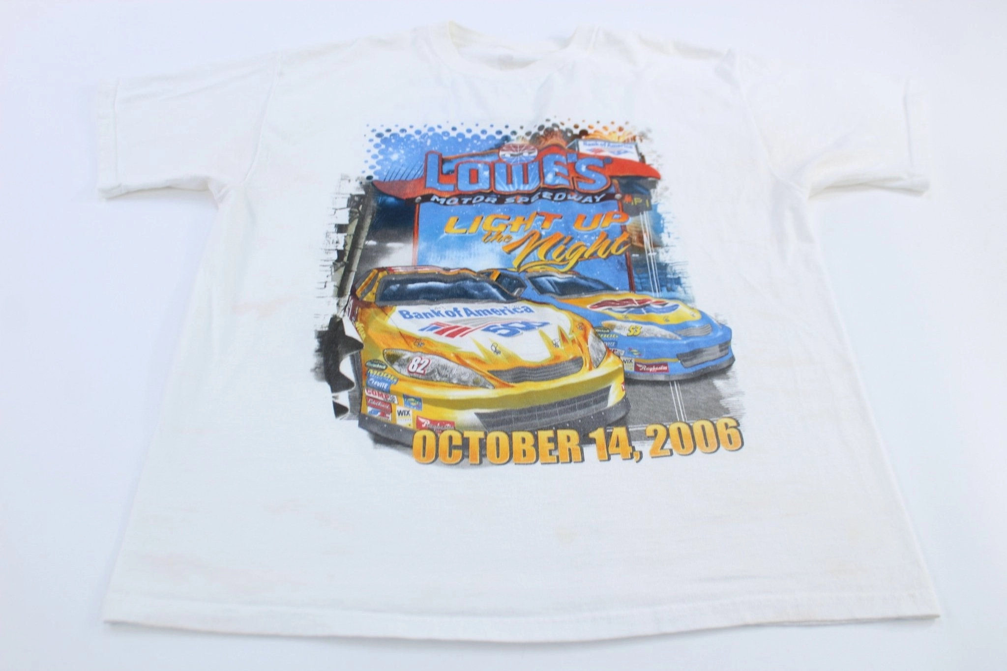 2006 Lowe's Motor Speedway Bank of America Nascar T-Shirt Stretch performance