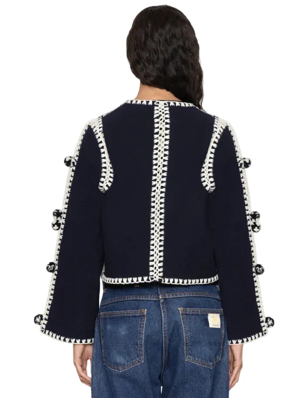 Sporty Look Addison Jacket in Navy