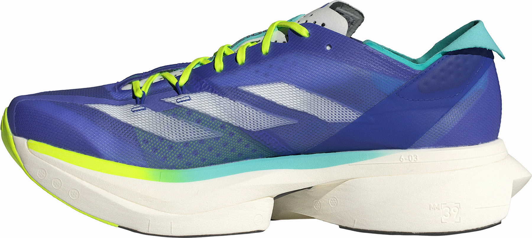 Anti - UV adidas Adizero Adios Pro 3 Mens Running Shoes - Blue