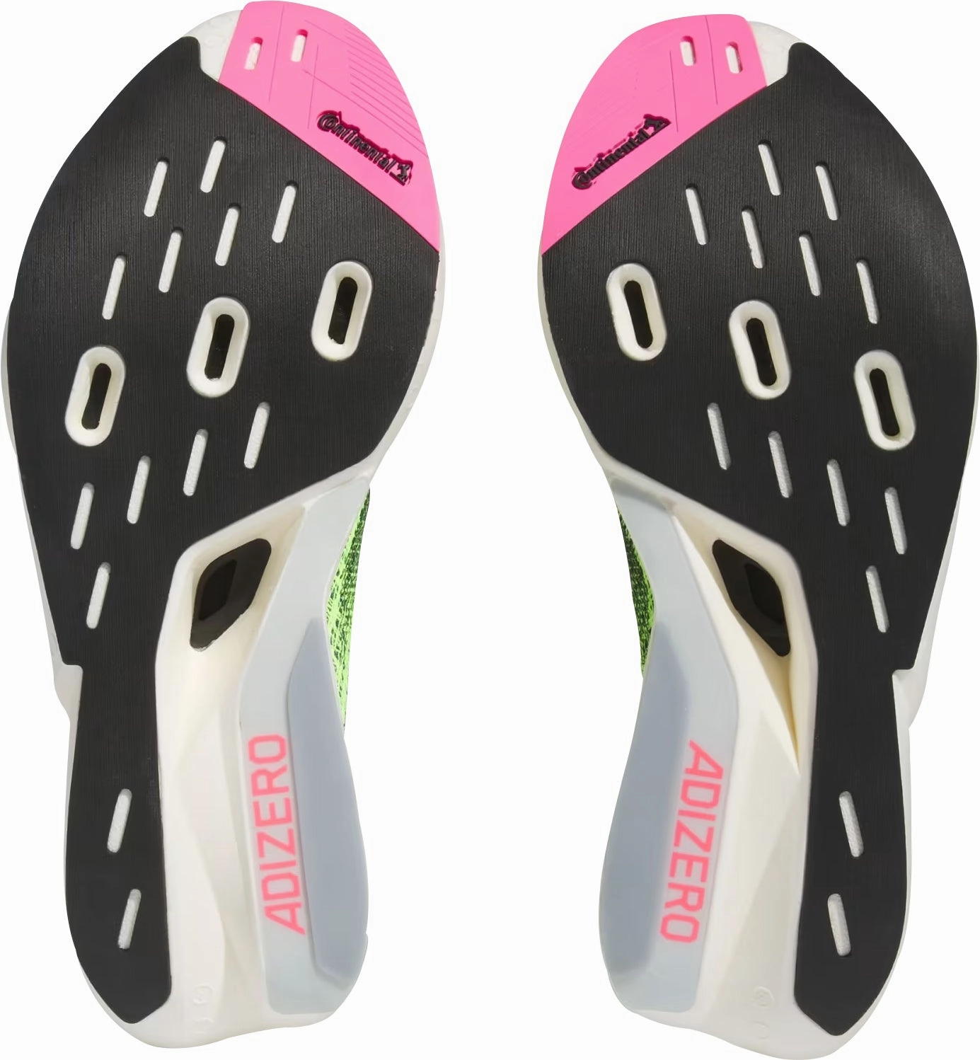 Micro Groove Tread Design adidas Adizero Prime X 2.0 Strung Running Shoes - Yellow