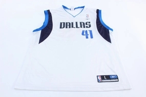 Adidas Dallas Mavericks Dirk Nowitzki Basketball Jersey All-day Performance Moisture Wicking Design