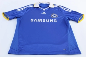 Maximum Comfort Adidas Embroidered Logo Chelsea Football Club Striped Soccer Jersey