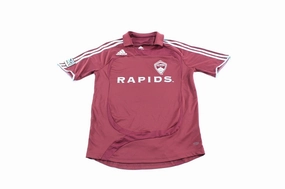 Adidas Embroidered Logo Colorado Rapids Striped Soccer Jersey anti static coating Muscle Fit