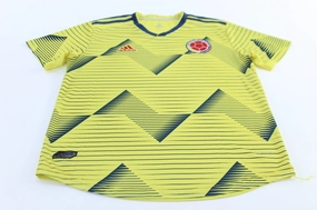 Run Control Adidas Embroidered Logo Columbia Striped Soccer Jersey