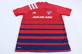 Adidas Embroidered Logo FC Dallas #41 Soccer Jersey All Purpose Athletic Build Sweat Management Technology