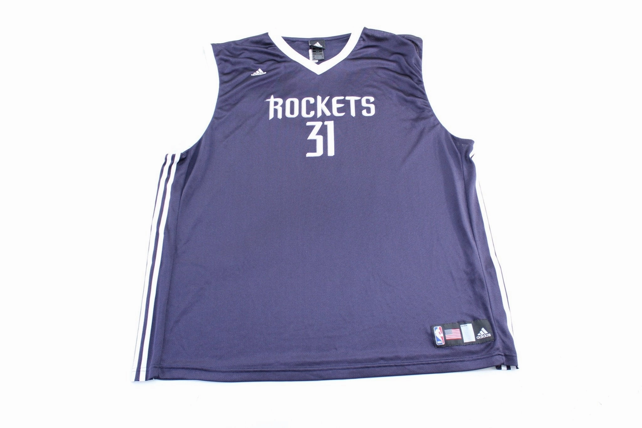 Breathe Easy Adidas Embroidered Logo Houston Rockets Shane Battier Jersey