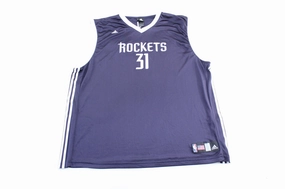 Breathe Easy Adidas Embroidered Logo Houston Rockets Shane Battier Jersey