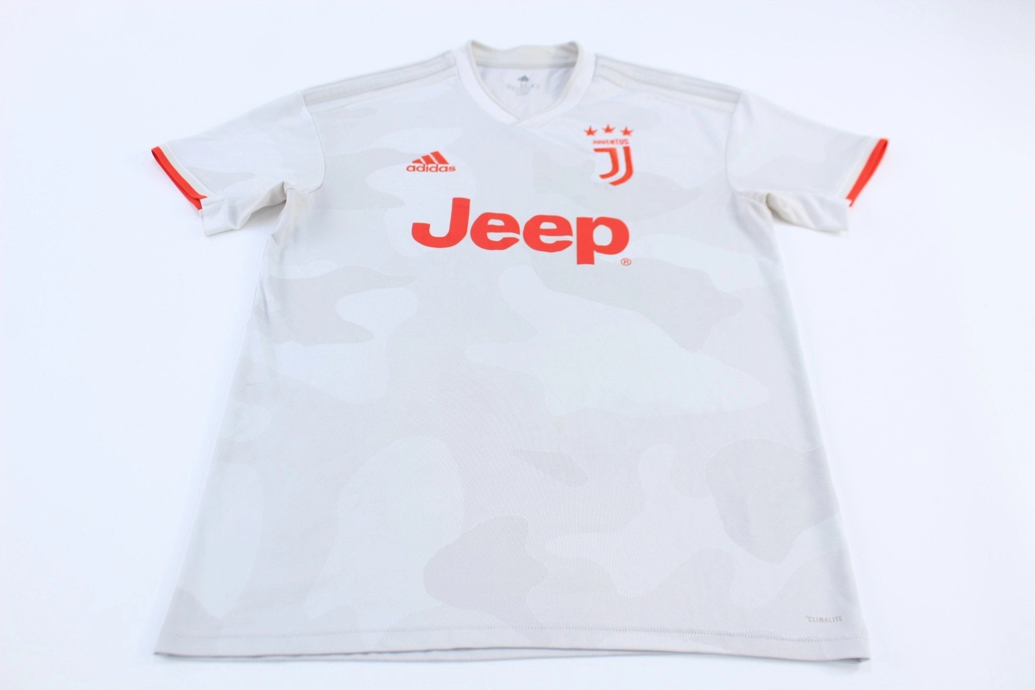 Flexible Apparel Adidas Embroidered Logo Juventus Striped Soccer Jersey