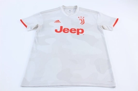 Flexible Apparel Adidas Embroidered Logo Juventus Striped Soccer Jersey