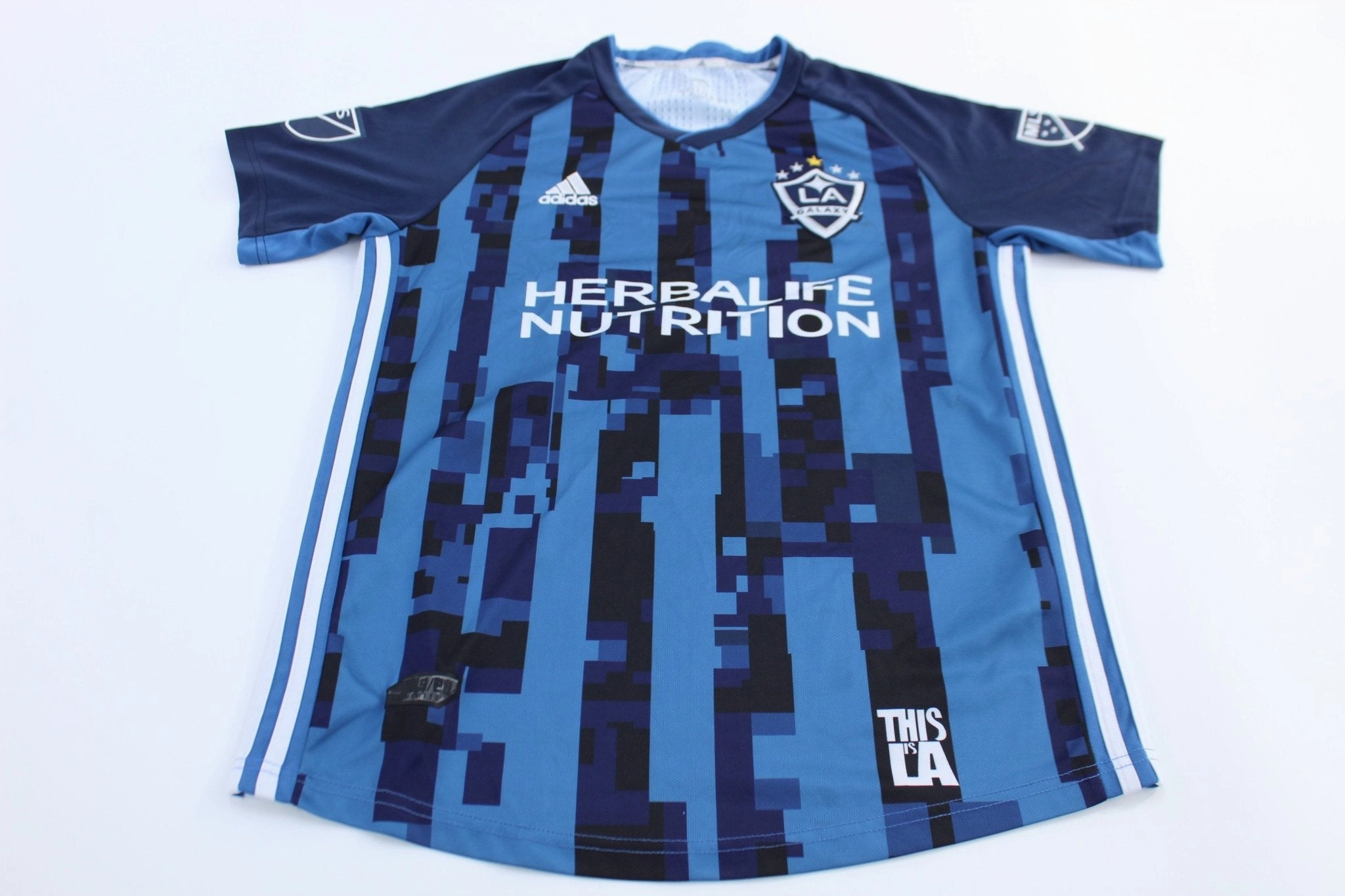 Adidas Embroidered Logo LA Galaxy #13 Cris Soccer Jersey Quick Pullover Design Neutral Style