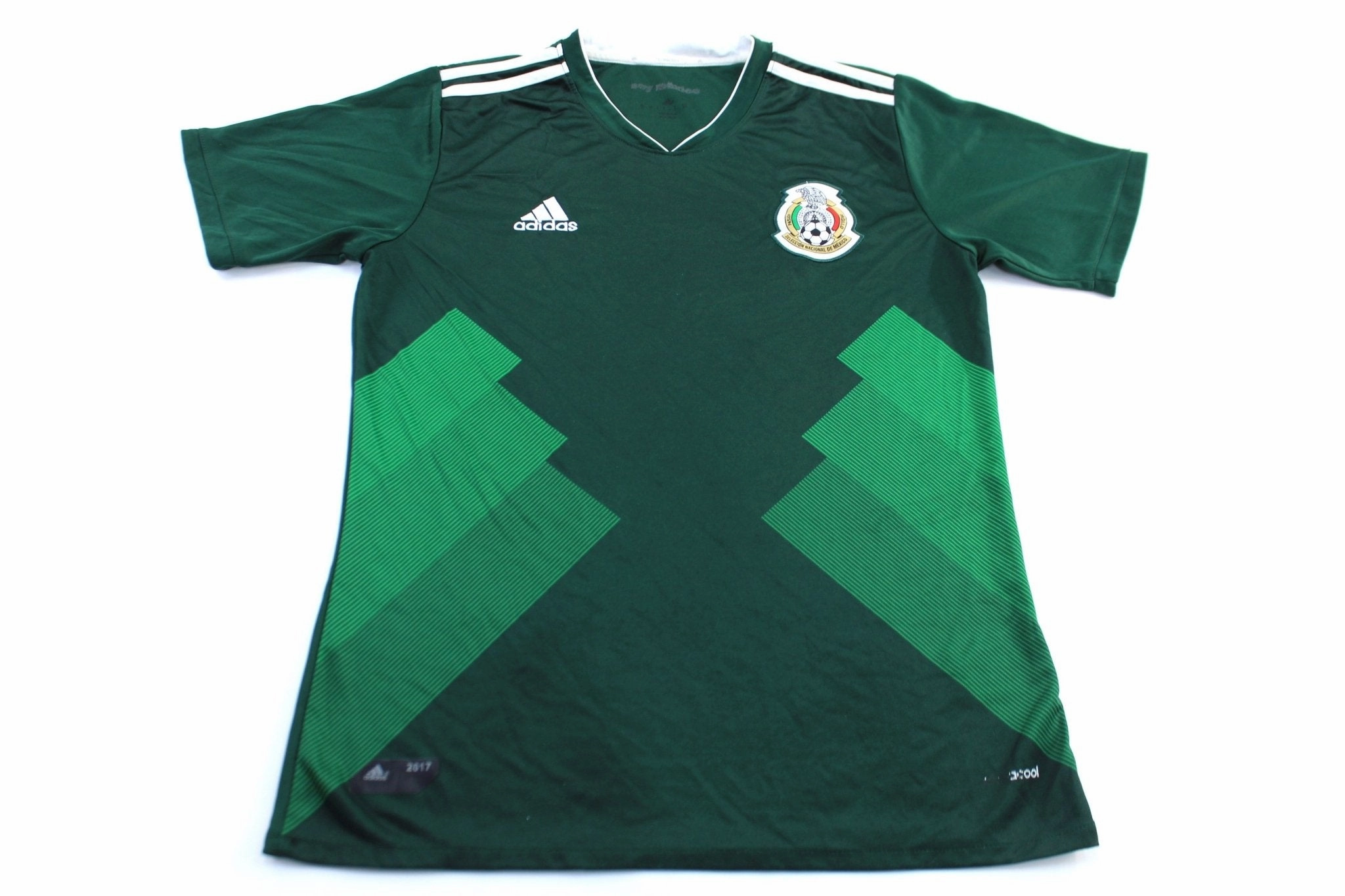 Lightweight Weave Adidas Embroidered Logo Mexico Soccer Jersey