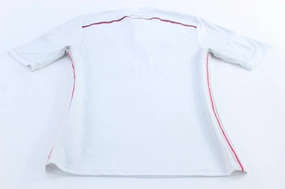 Under Layer Adidas Embroidered Logo Real Madrid Black & White Striped Soccer Jersey