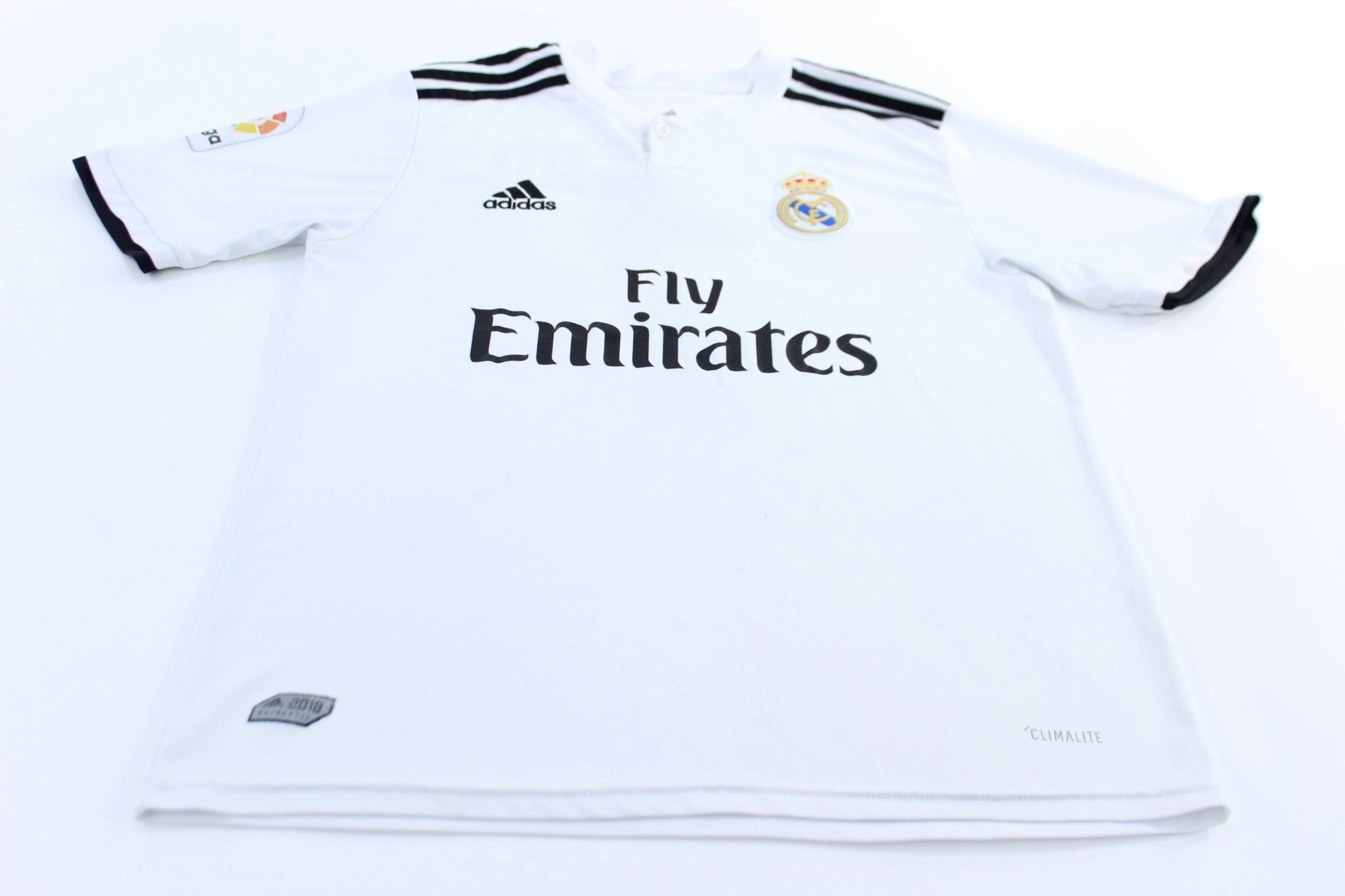 Adidas Embroidered Logo Real Madrid Cristiano Ronaldo #7 Soccer Jersey Focused Cut Sporty Layers