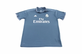 Adidas Embroidered Logo Real Madrid Soccer Jersey Slim Silhouette