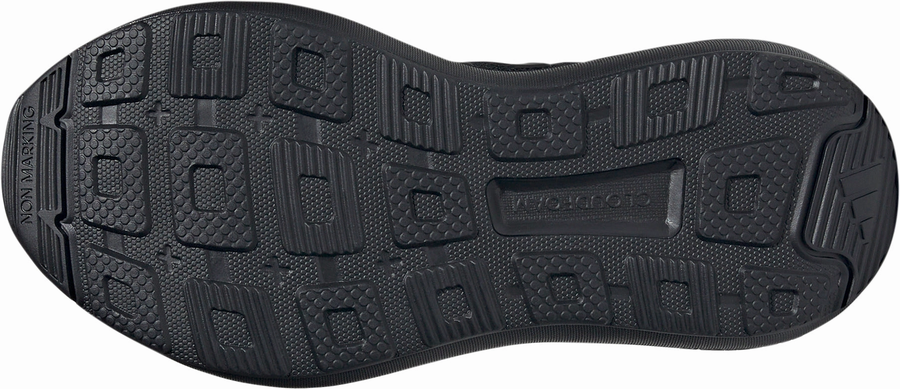 Snug Heel Locking adidas Fortarun 3.0 Junior Running Shoes - Black