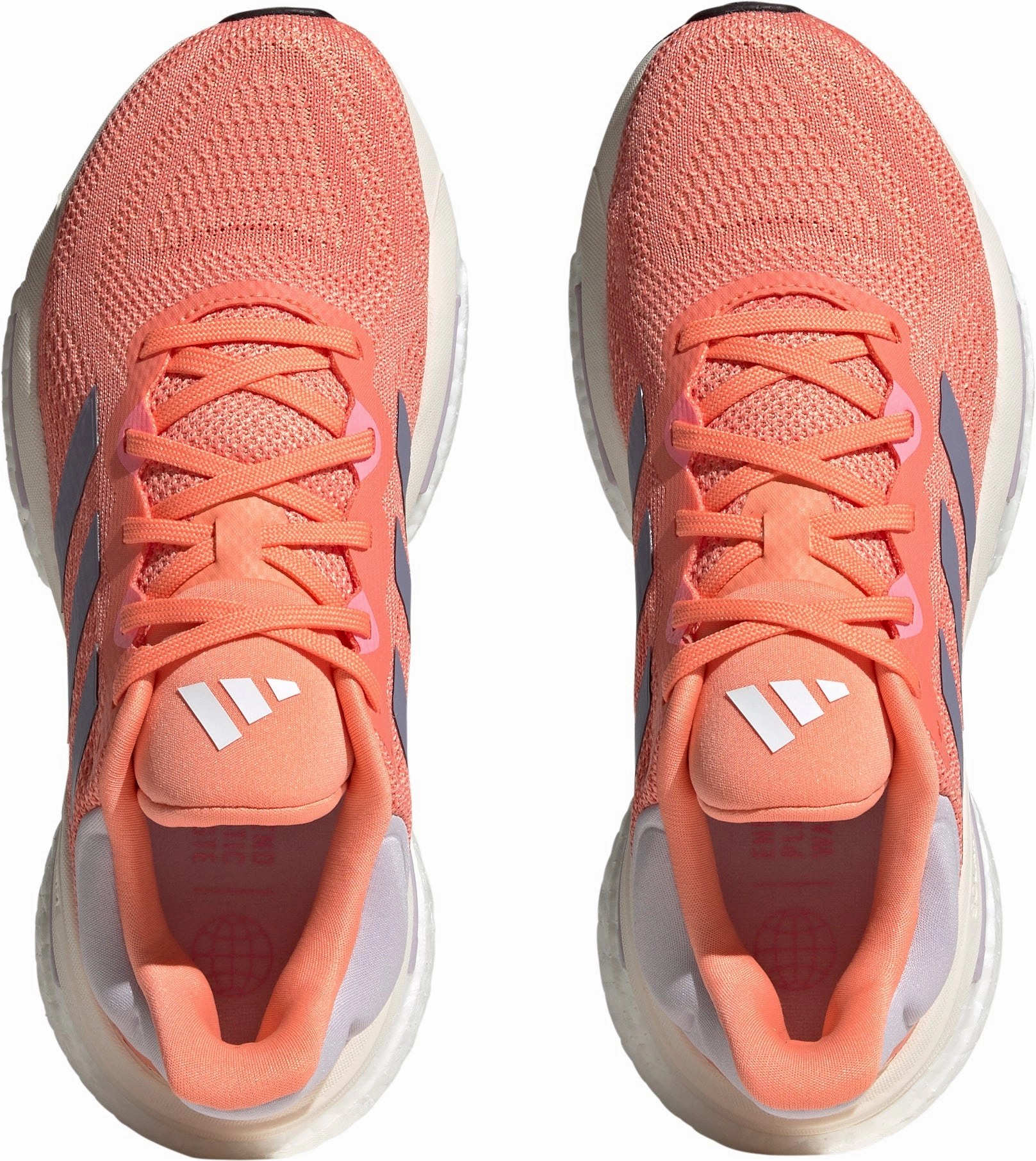 adidas SolarGlide 6 Womens Running Shoes - Orange running in a funicular area shoes