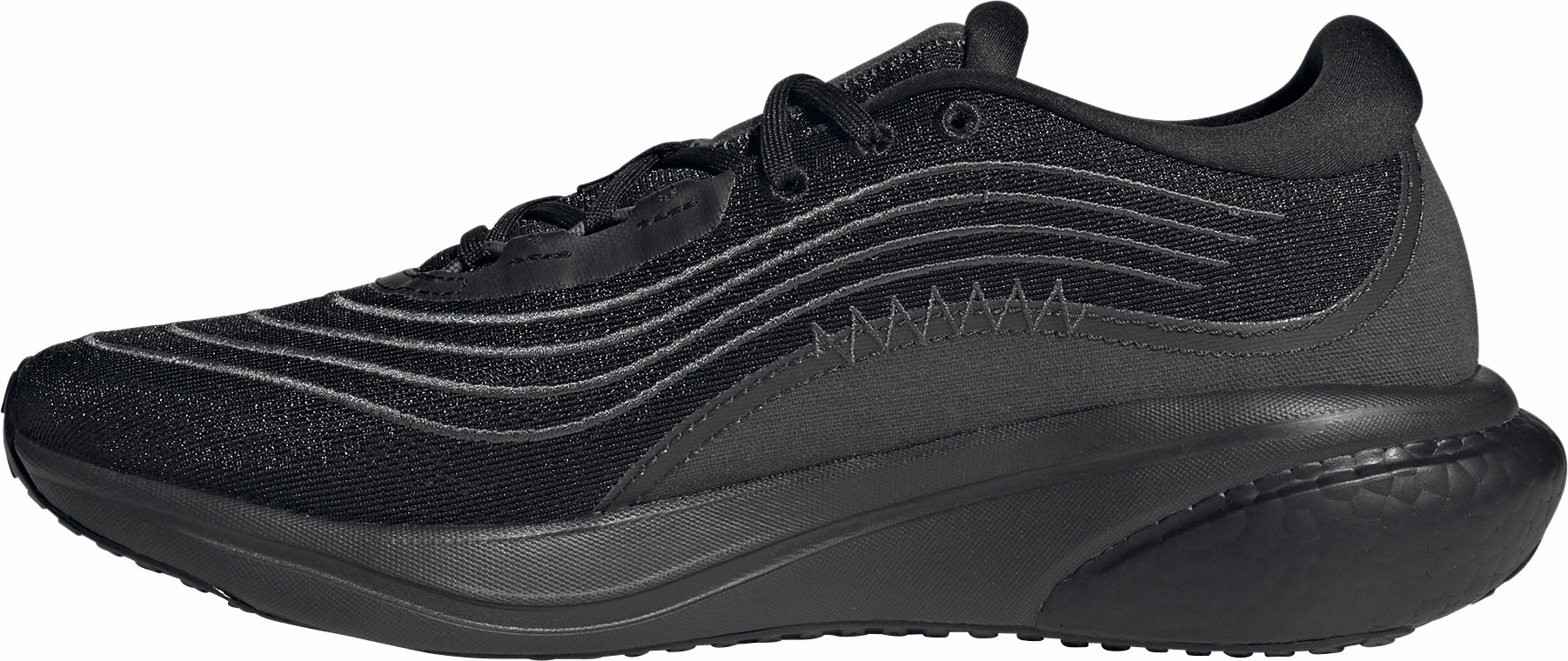 Biomechanical Arch Plate adidas Supernova 2.0 X Parley Mens Running Shoes - Black