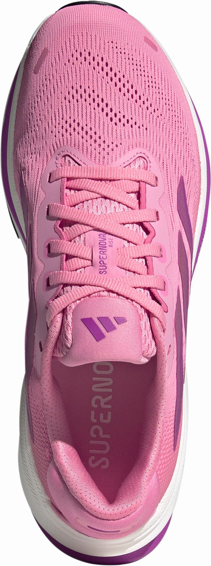 quick - dry running shoes All-Weather Use adidas Supernova Rise 2 Womens Running Shoes - Pink