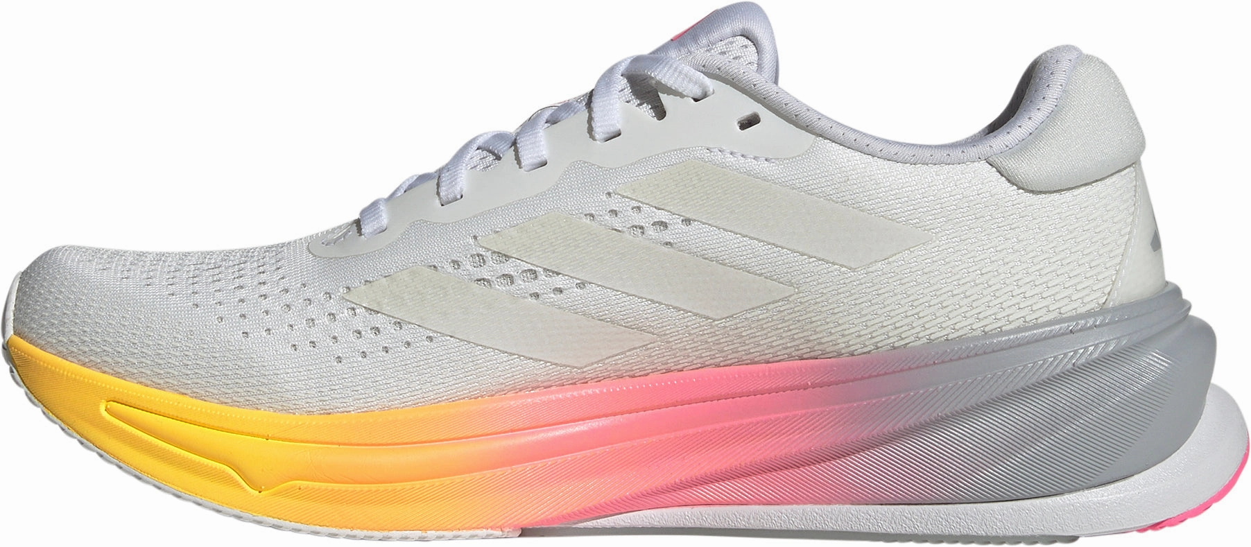 adidas Supernova Rise Womens Running Shoes - White Enhanced Grip Pattern Flexible Sole Unit