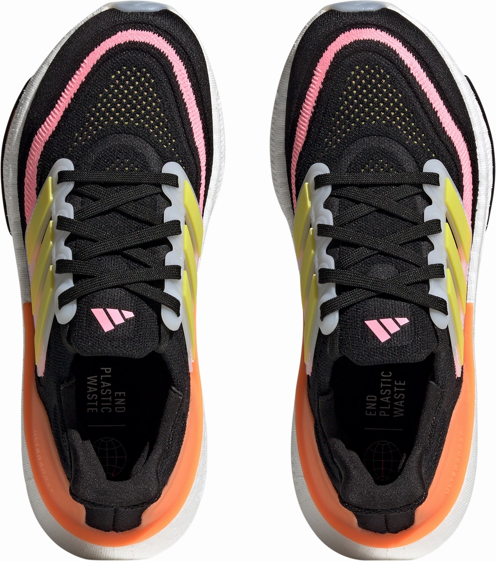 Water Resistant Knit adidas Ultra Boost Light Womens Running Shoes - Black