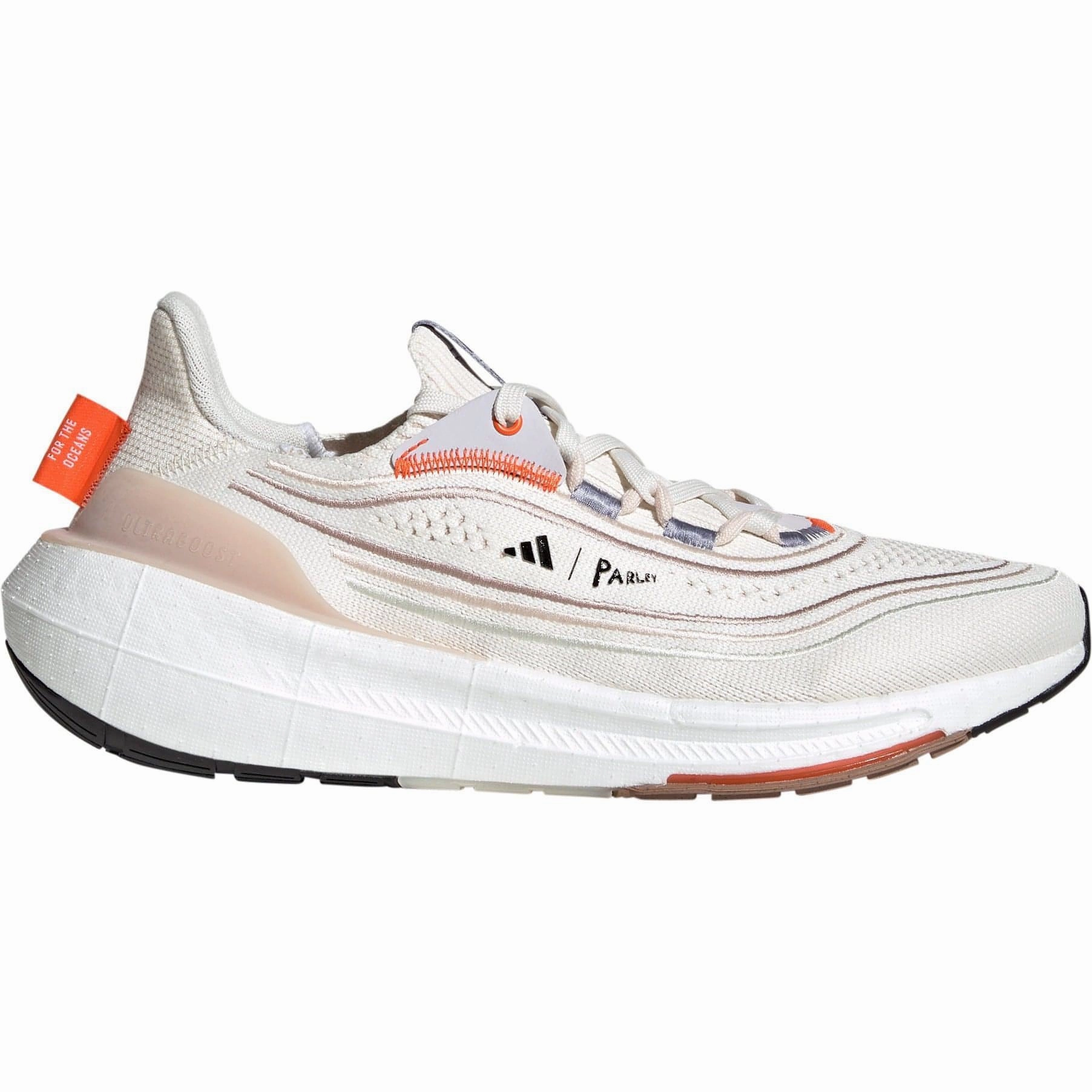 adidas Ultra Boost Light X Mens Running Shoes - White running shoes for interval training Retro Style