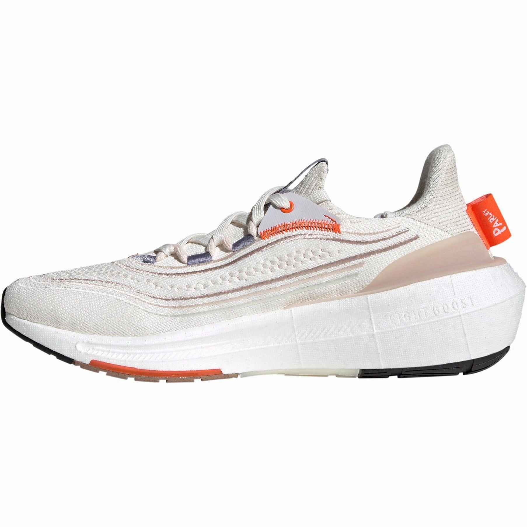 Contoured Arch Design adidas Ultra Boost Light X Mens Running Shoes - White