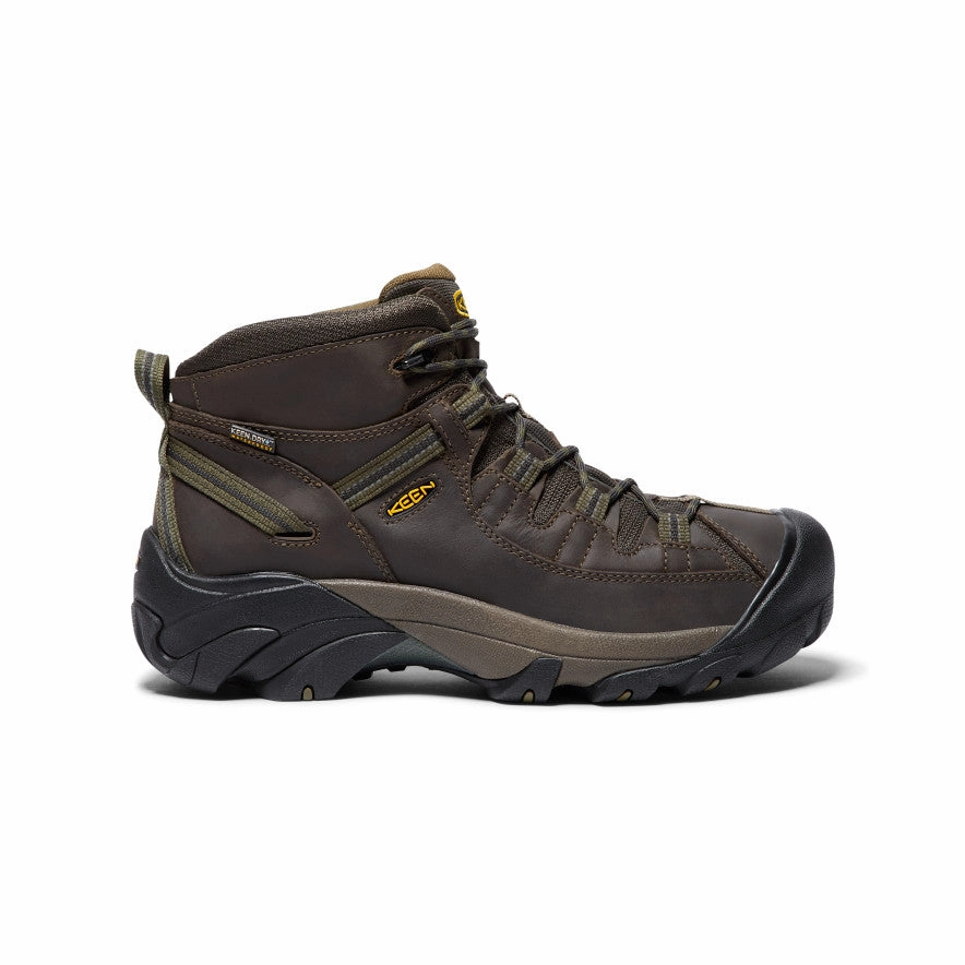 Men's Targhee II Waterproof Mid Wide  |  Canteen/Dark Olive Stable base Comfortable Design