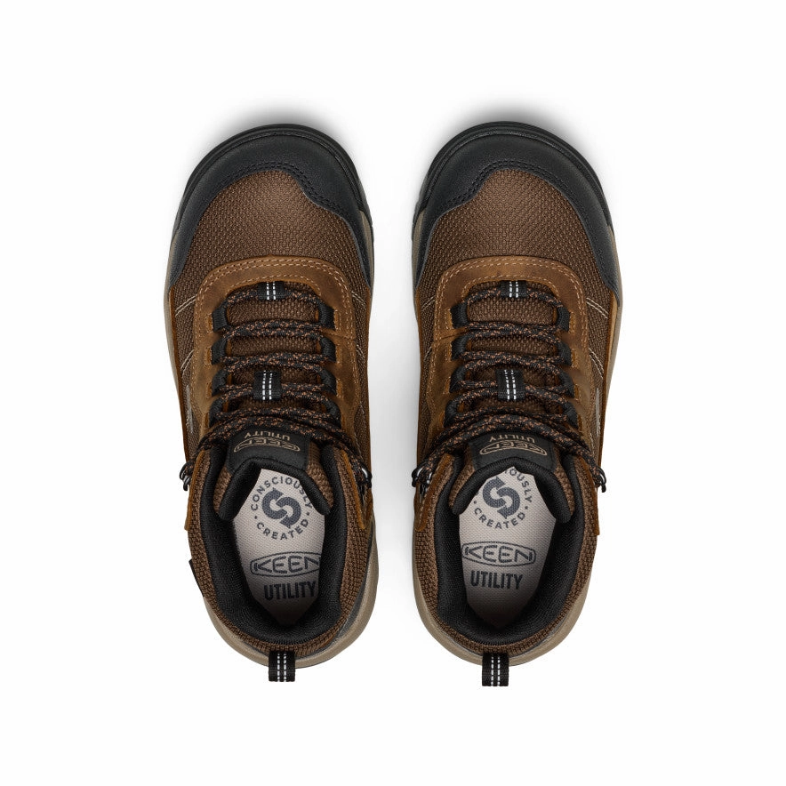 trekking Women's Skokie Waterproof Work Boot (Soft Toe)  |  Bison/Black