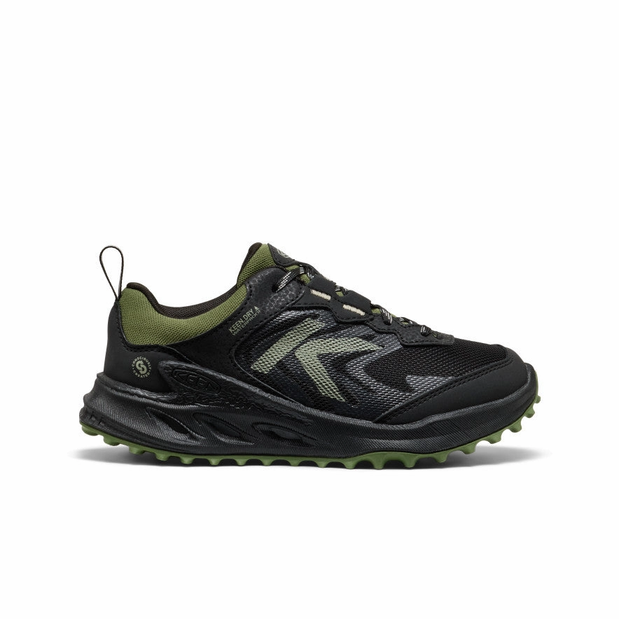 Big Kids' Zionic Waterproof Shoe  |  Black/Bronze Green Trail Ready