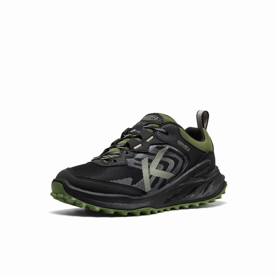 Reflective details Anti Fatigue Big Kids' Zionic Waterproof Shoe  |  Black/Bronze Green