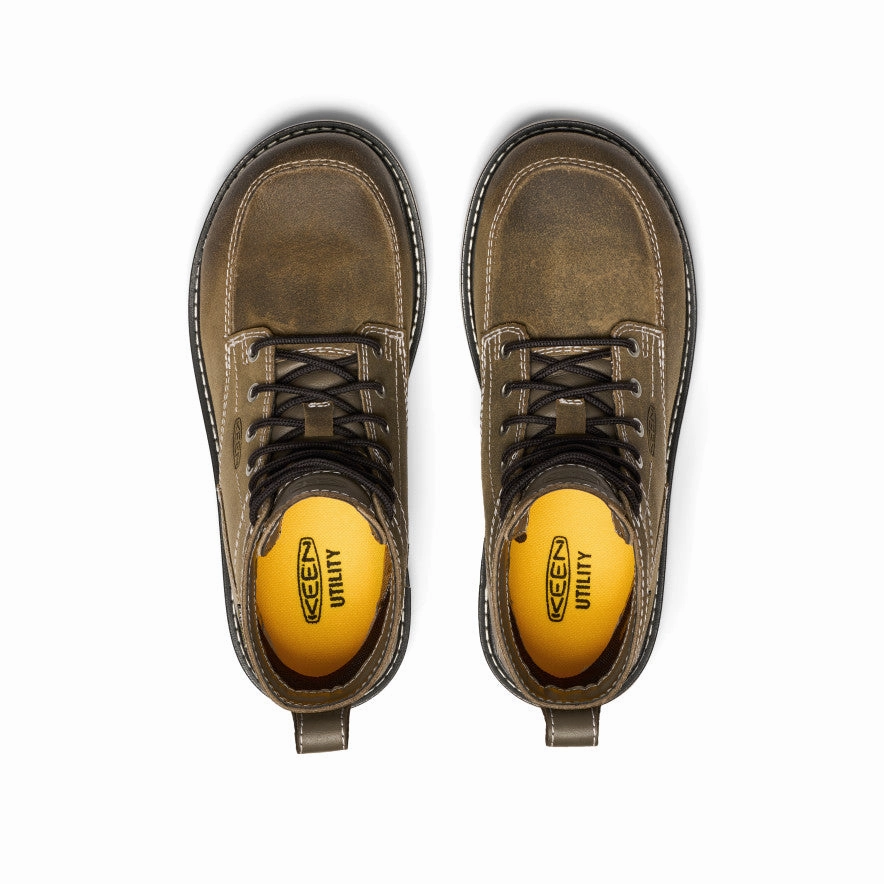 Women's San Jose 6" Waterproof 90?? Heel Boot (Aluminum Toe)  |  Steel Grey/Gum Torsional Stability