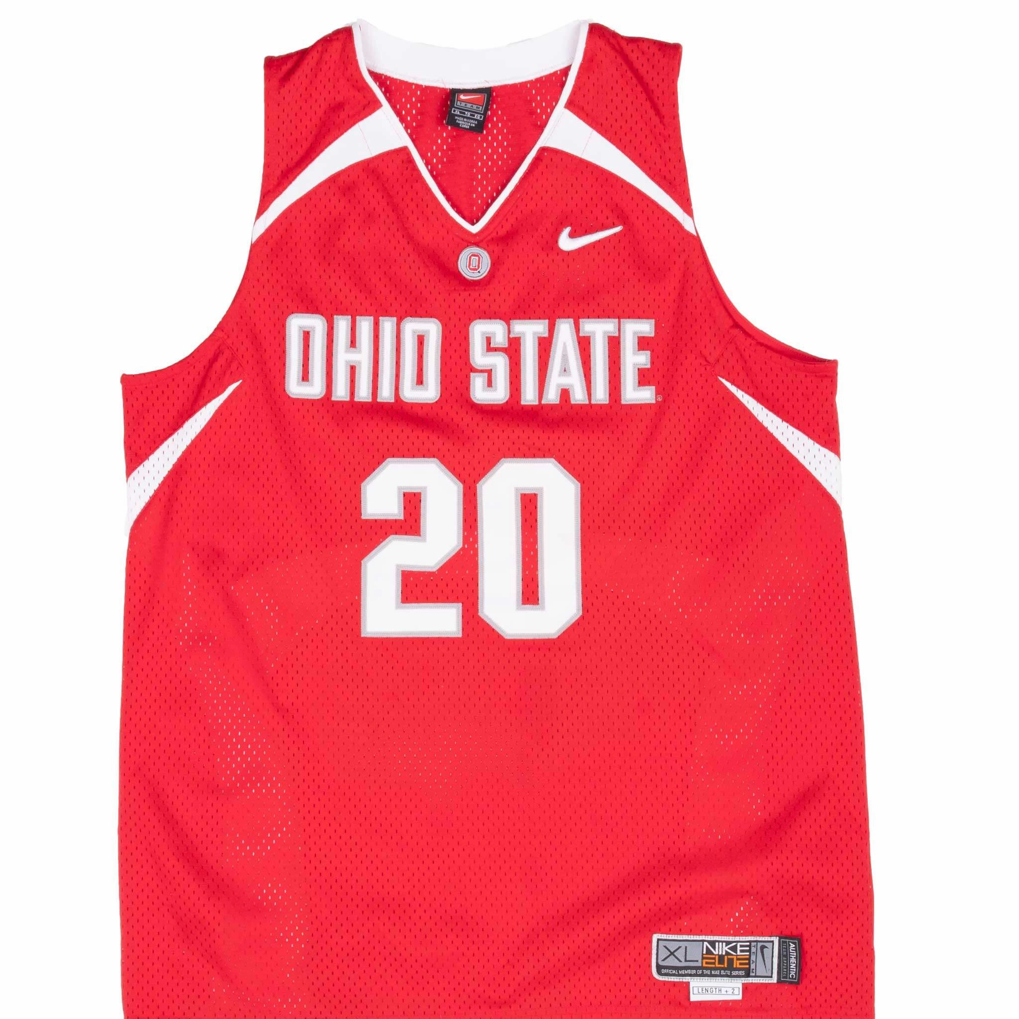 VINTAGE NCAA NIKE OHIO STATE BUCKEYES #20 1990S JERSEY SIZE XL Advanced Elasticity Fibers Comfort Apparel