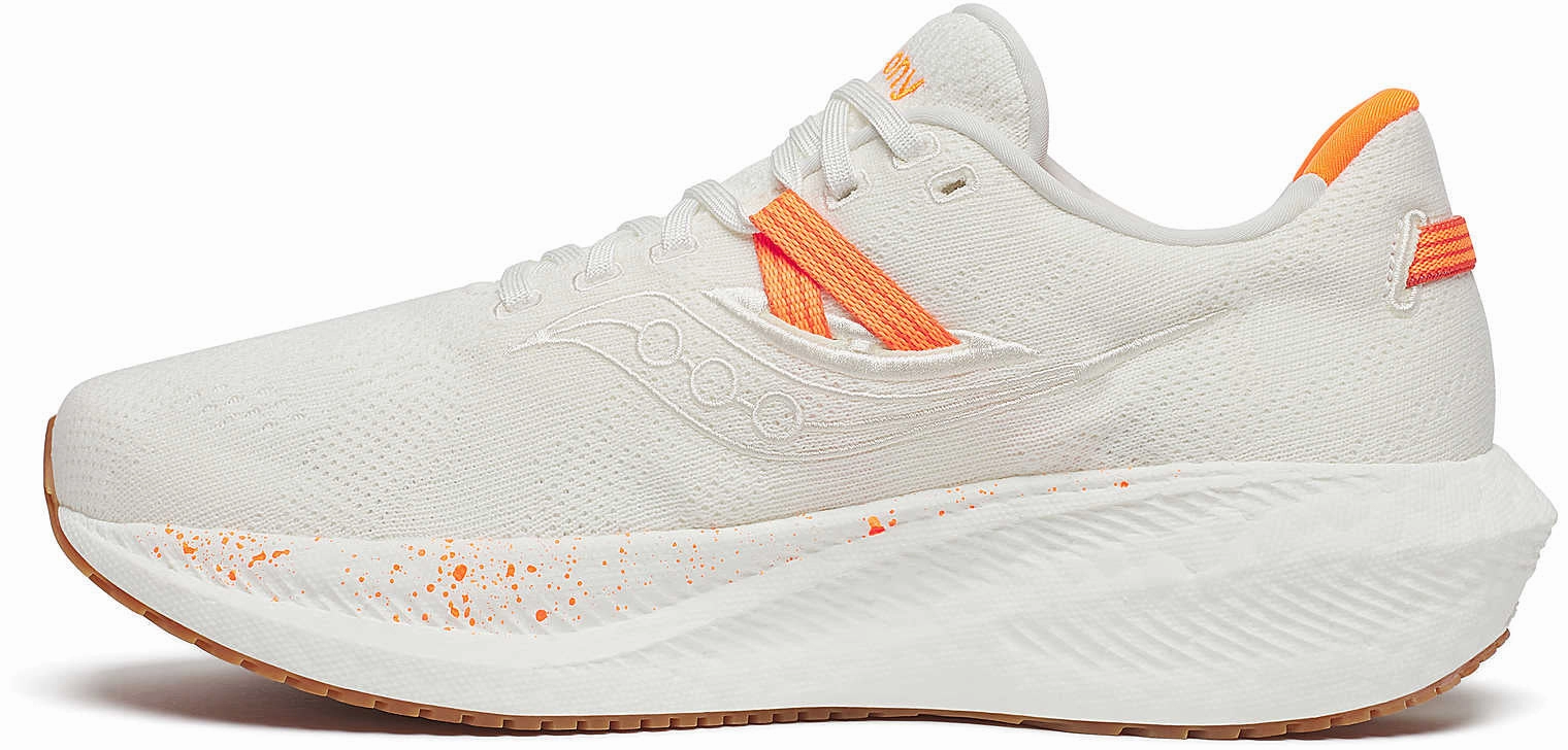 compression socks Wrap Around Heel Support Saucony Triumph RFG Mens Running Shoes - White