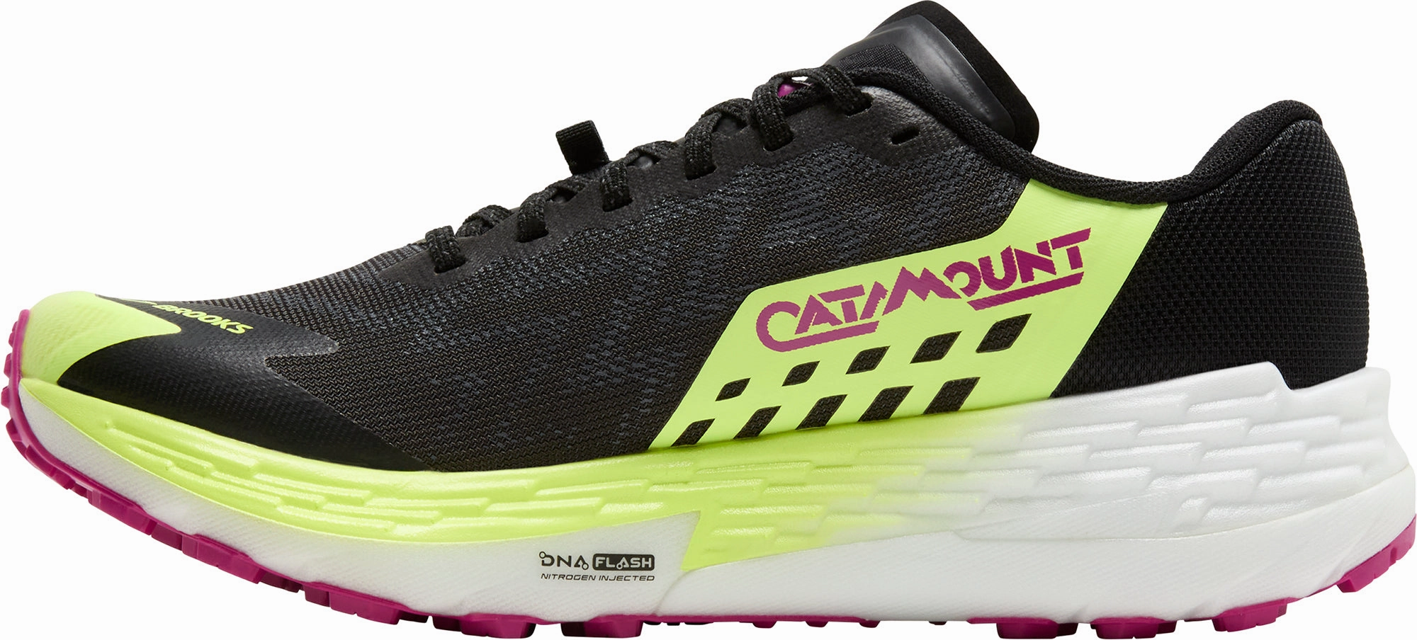 Rough surface grip stiff material shoe matter Brooks Catamount 4 Womens Trail Running Shoes - Grey