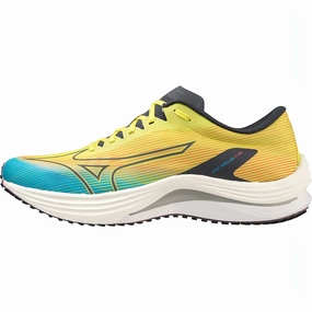 Mizuno Wave Rebellion Flash Mens Running Shoes - Yellow Natural Flexibility