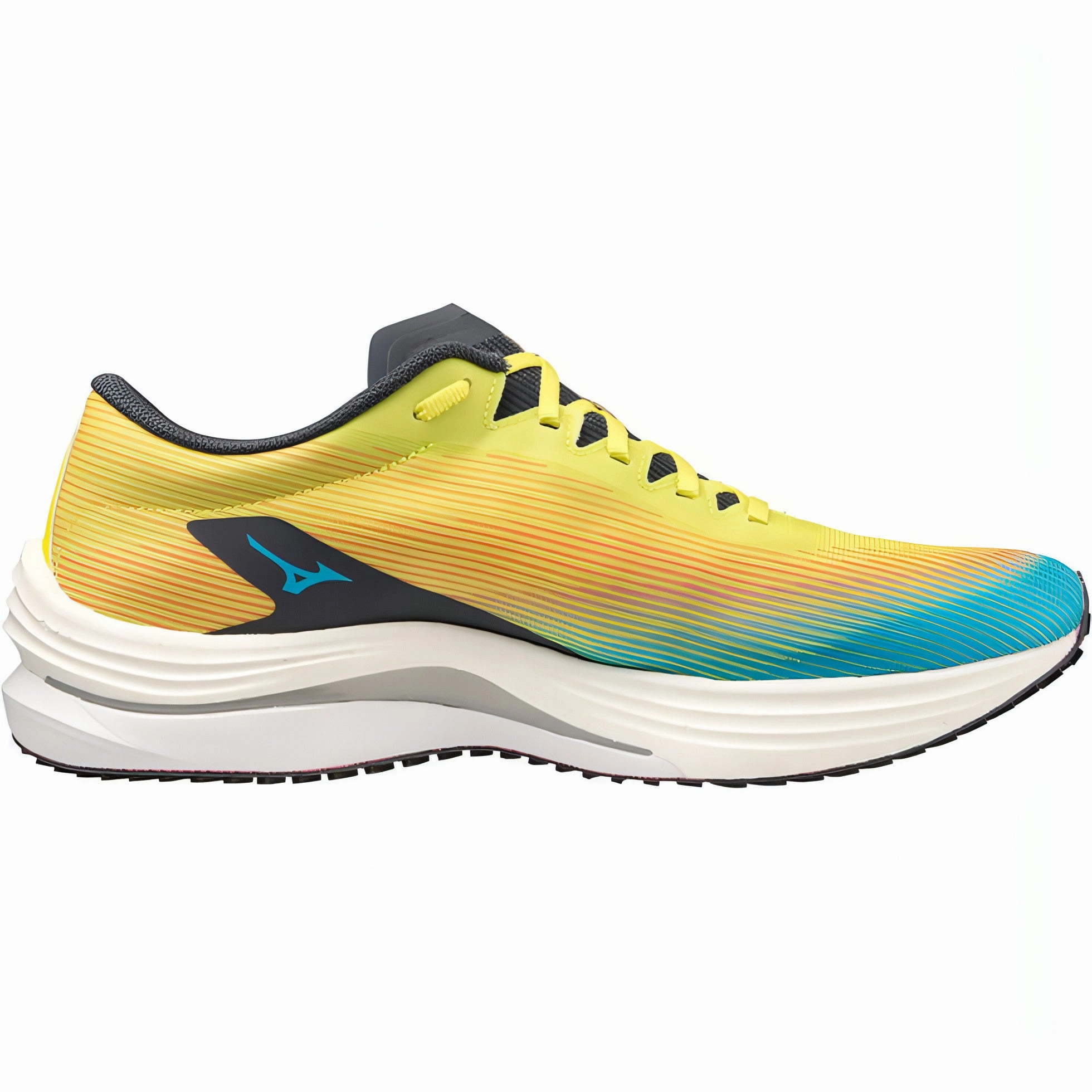 low - heel shoes Mizuno Wave Rebellion Flash Mens Running Shoes - Yellow