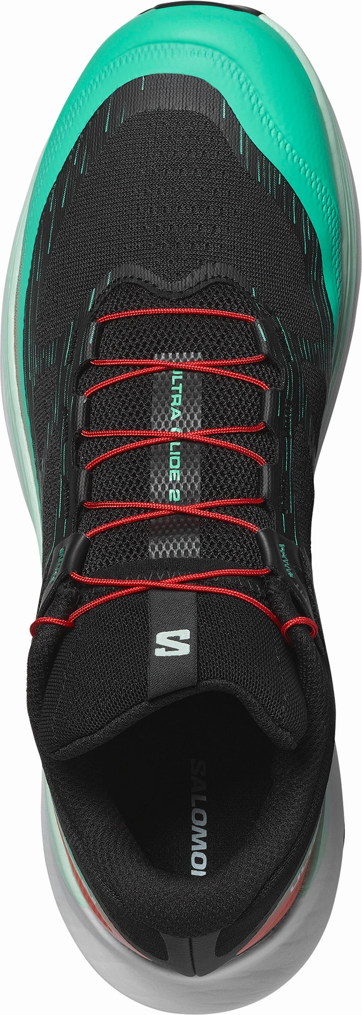 running with a wide toe box Hyper Breathable Fabric Salomon Ultra Glide 2 Mens Trail Running Shoes - Black