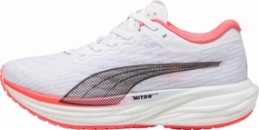 Puma Deviate Nitro 2 Womens Running Shoes - White Soft Collar Padding cushioned collar