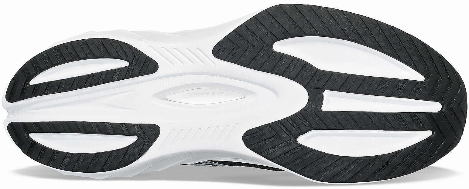 Saucony Tide 2 Mens Running Shoes - Black Even weight distribution Cushioned Heel Counter