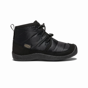 Big Kids' Howser II Waterproof Chukka  |  Black/Black Heavy Stride