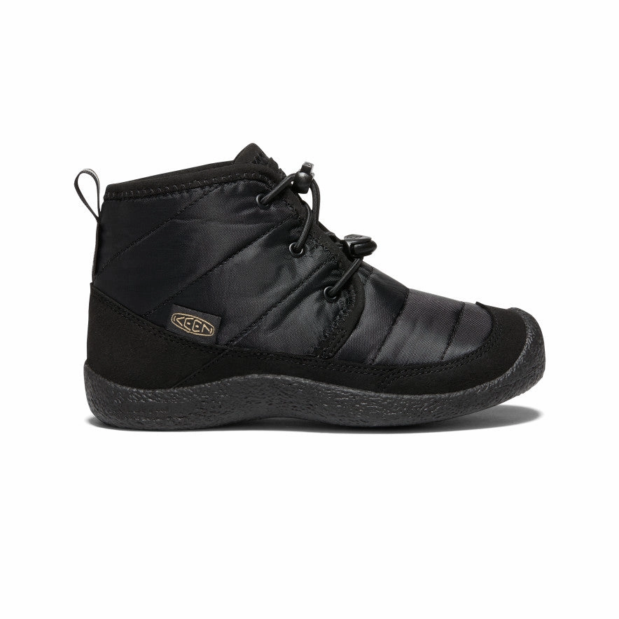 Coffee Run Sturdy Build Big Kids' Howser II Waterproof Chukka  |  Black/Black